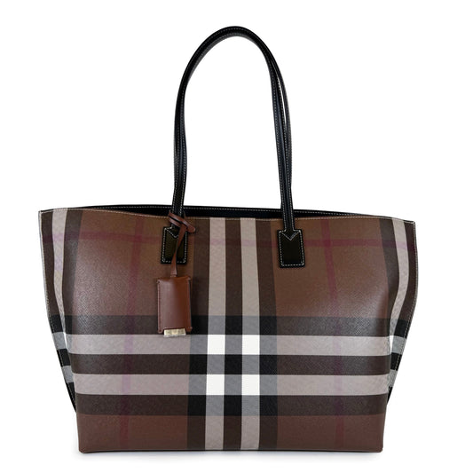 Burberry Check Medium Tote Bag