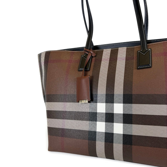 Burberry Check Medium Tote Bag