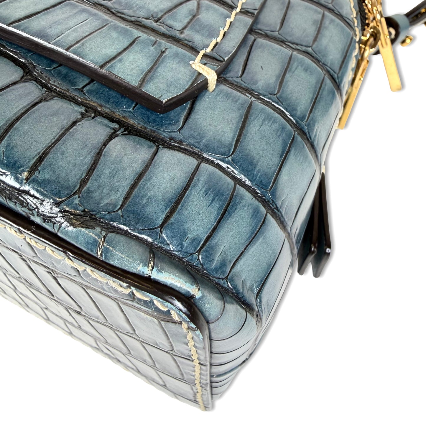 Chloé Small Daria Embossed Croc Bag