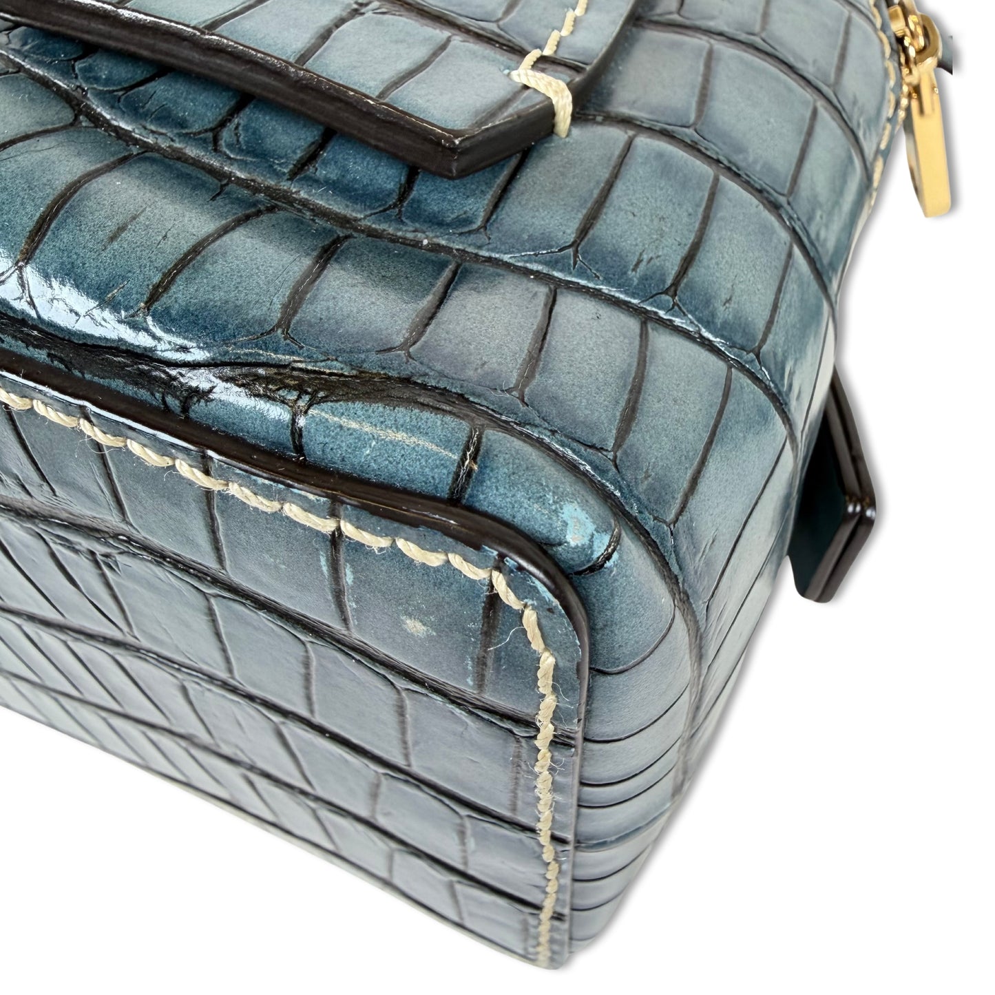 Chloé Small Daria Embossed Croc Bag