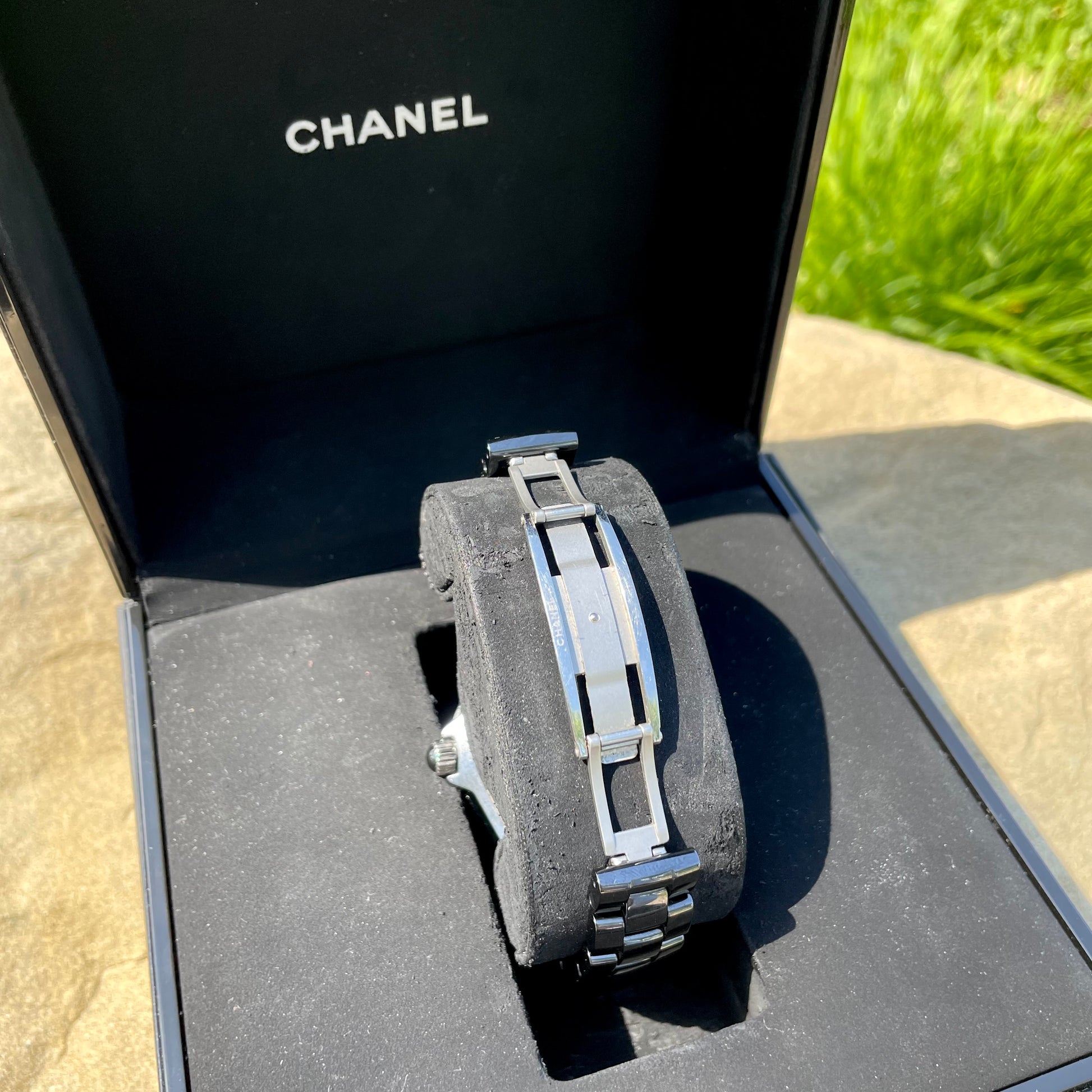 Chanel J12 Quartz Black Ceramic and Stainless Steel 33mm Watch