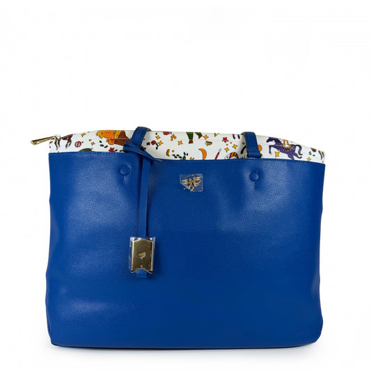 Piero Guidi Magic Circus Leather Tote Bag