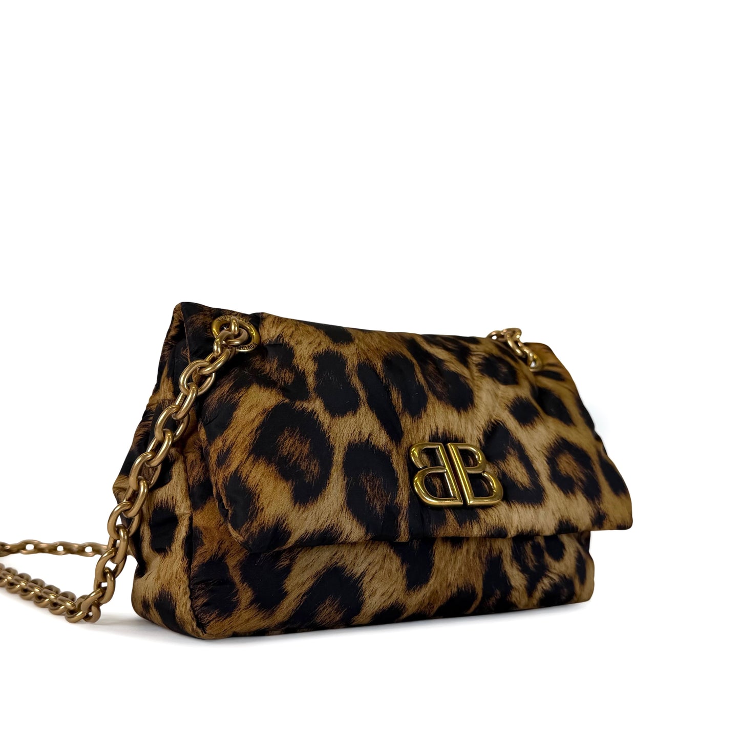 Balenciaga Monaco Leopard Print Mini Bag