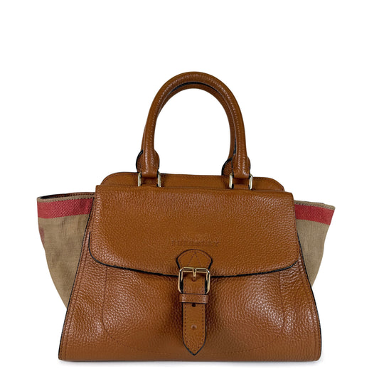 Burberry Harcourt Check Tote Bag