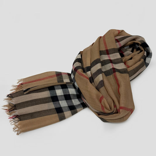 Burberry Silk Check Scarf