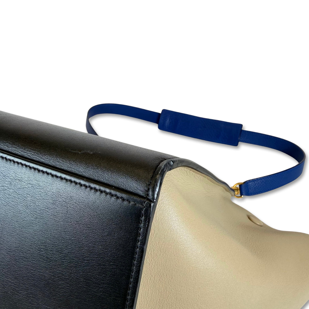 Celine Tricolor Leather Medium Trapeze Bag