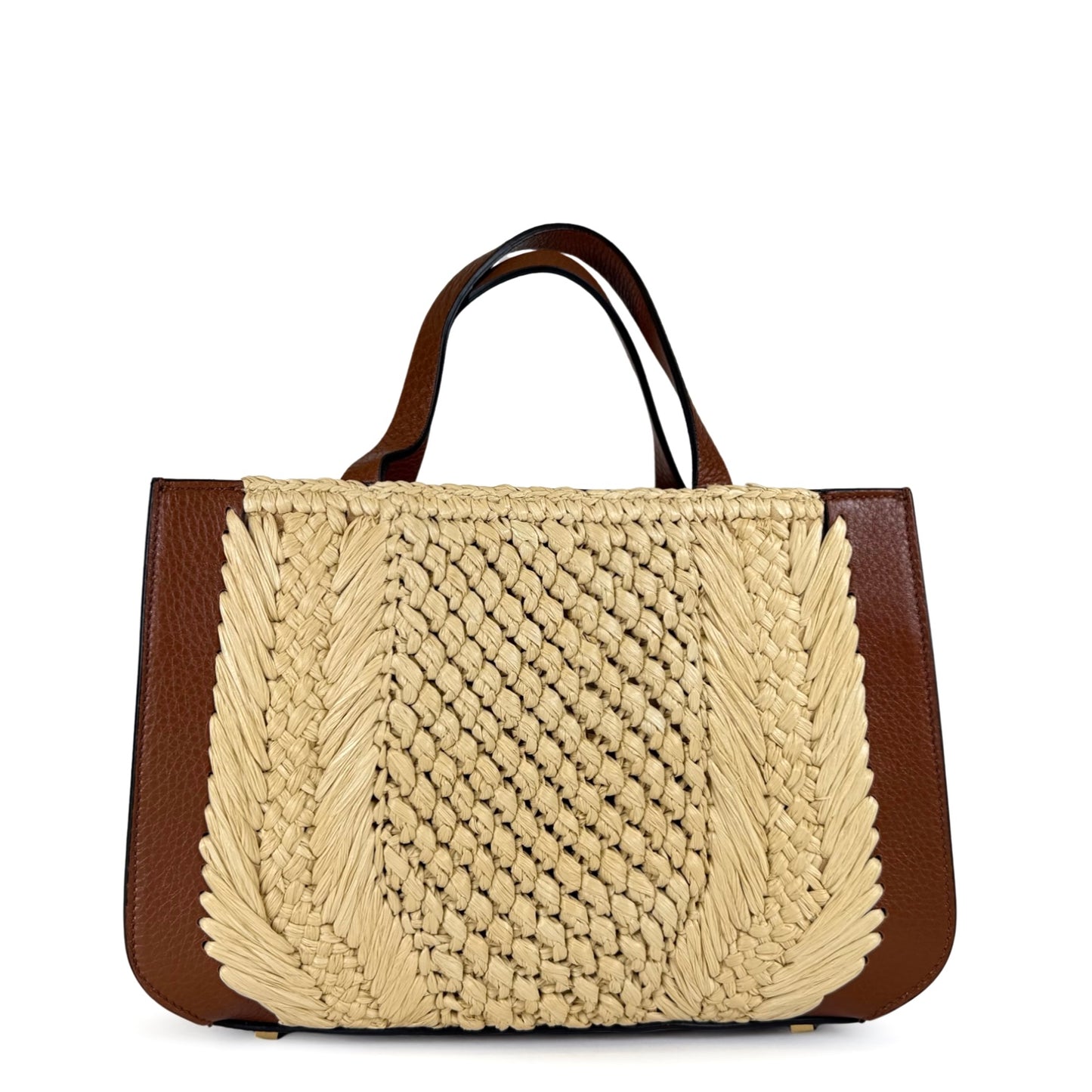 Valentino Garavani Raffia VLogo Signature Tote Bag