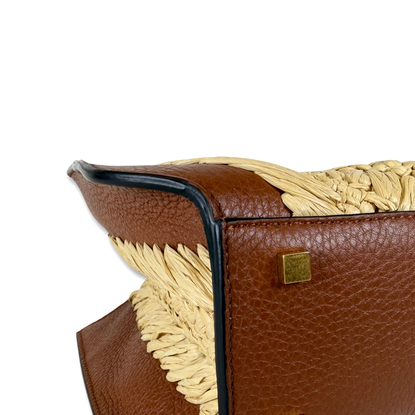 Valentino Garavani Raffia VLogo Signature Tote Bag