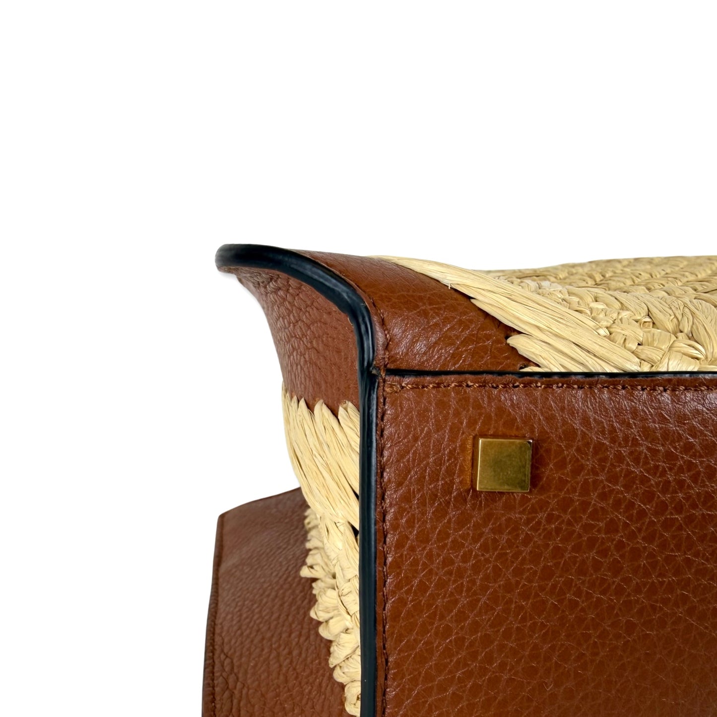 Valentino Garavani Raffia VLogo Signature Tote Bag