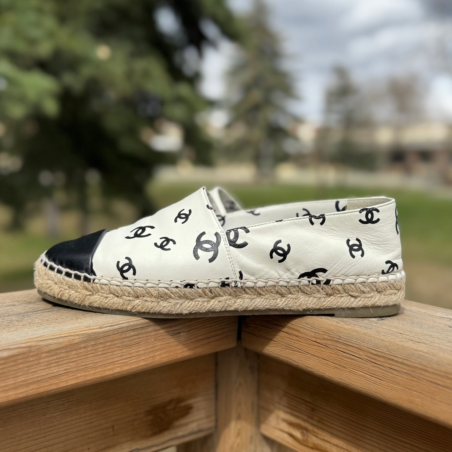 Chanel Lambskin Espadrilles