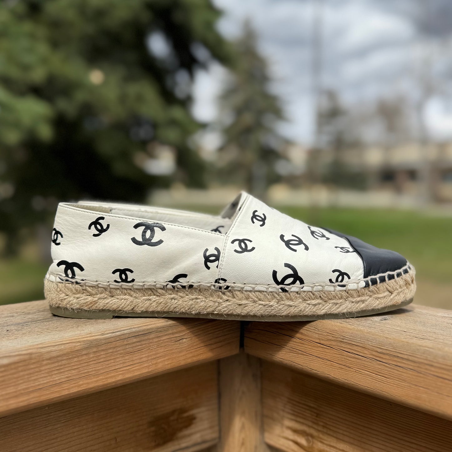 Chanel Lambskin Espadrilles