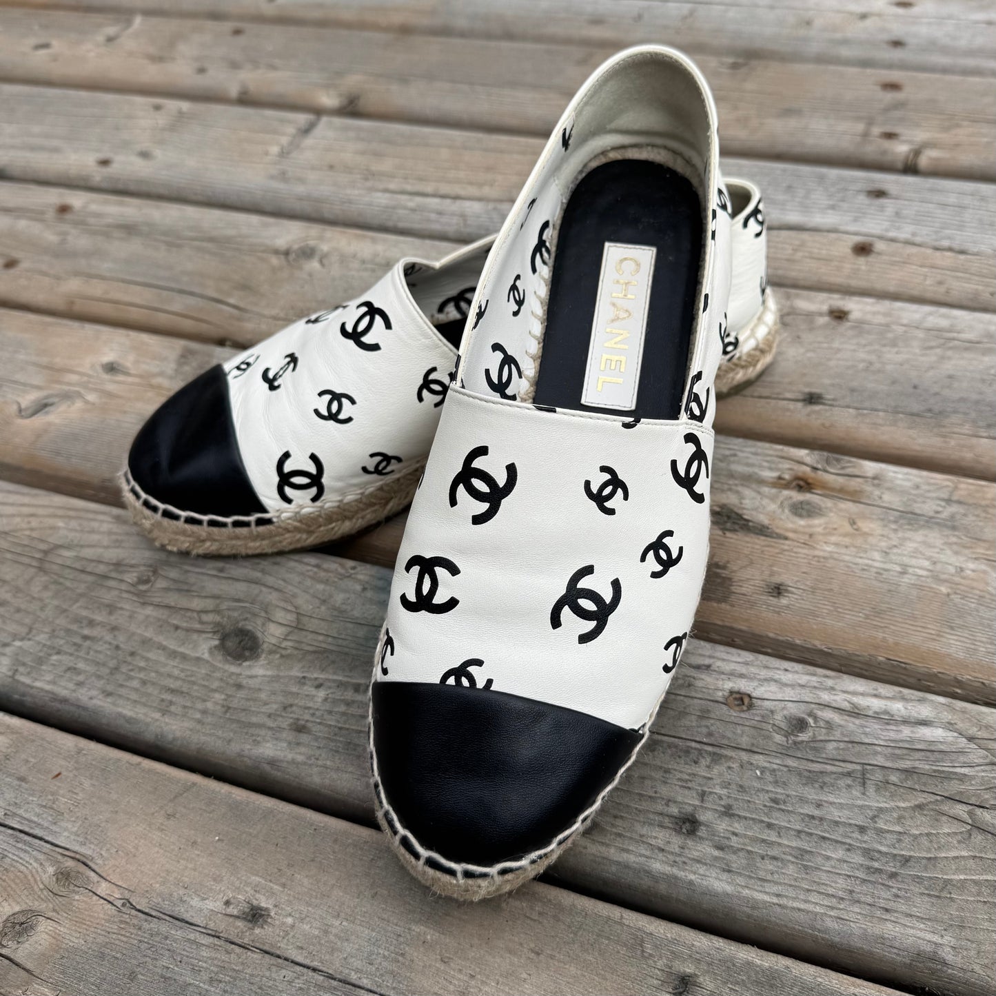 Chanel Lambskin Espadrilles