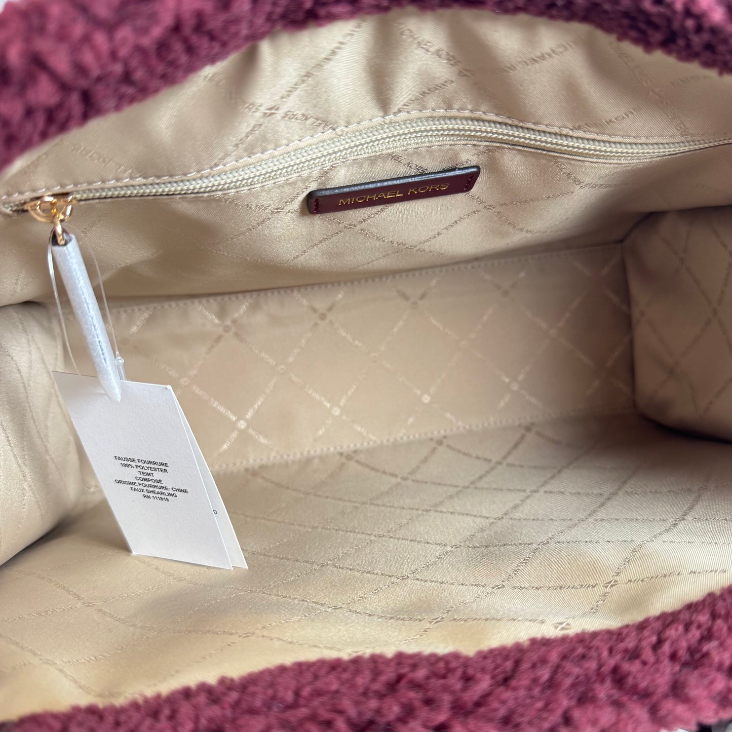 Michael Kors Mirella Small Faux Shearling Bag