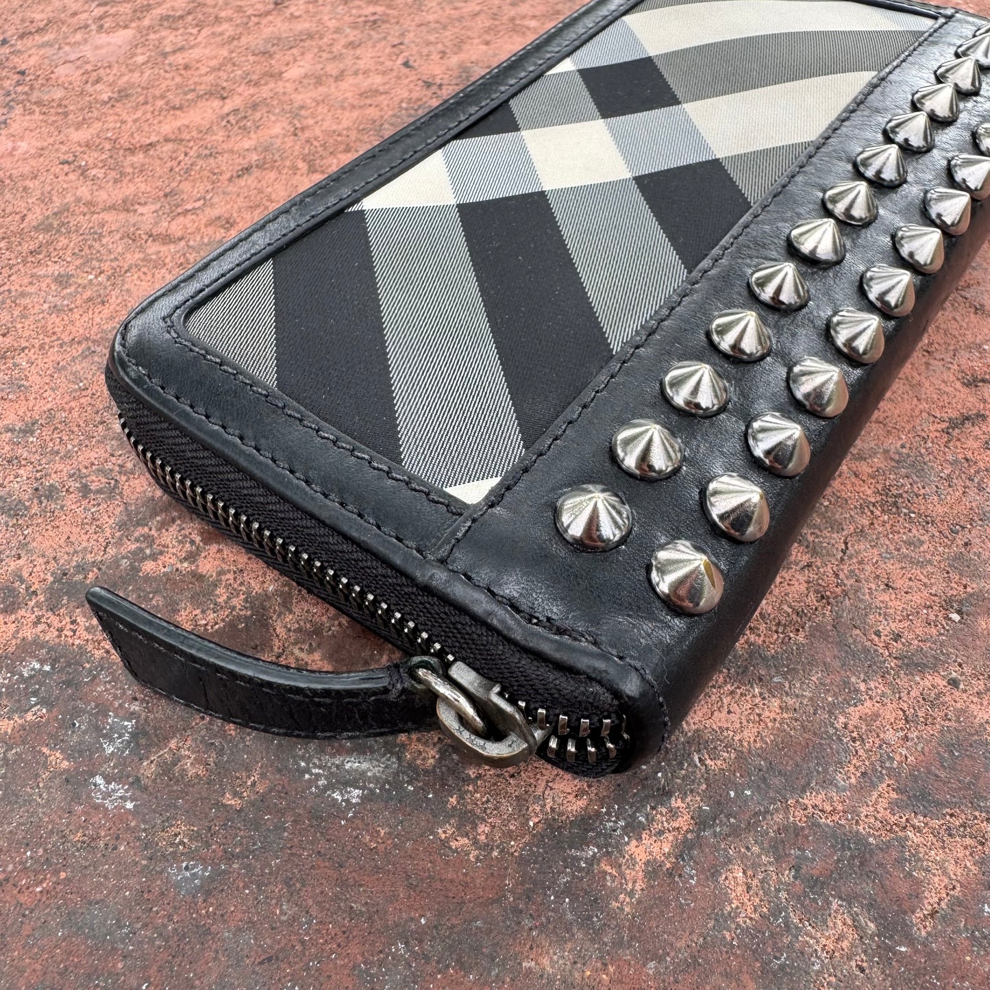 Burberry Studded Nova Check Wallet