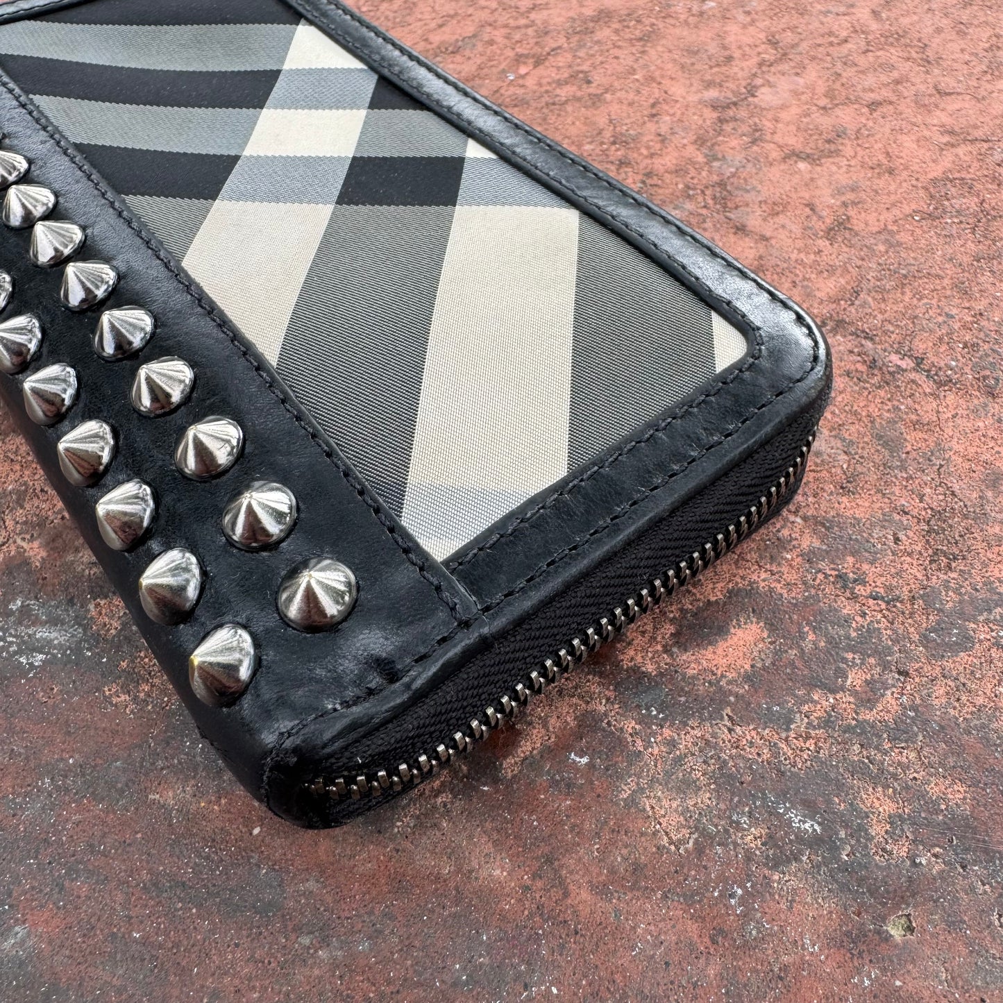 Burberry Studded Nova Check Wallet