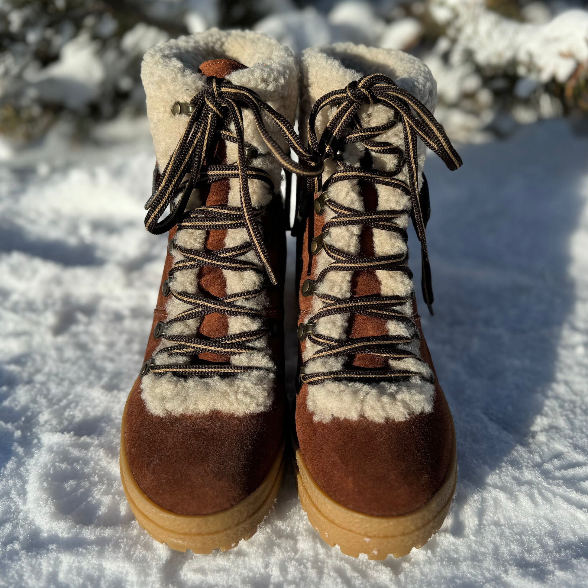 See by Chlo Eileen Shearling Hiking Boots Wilder s Consignment