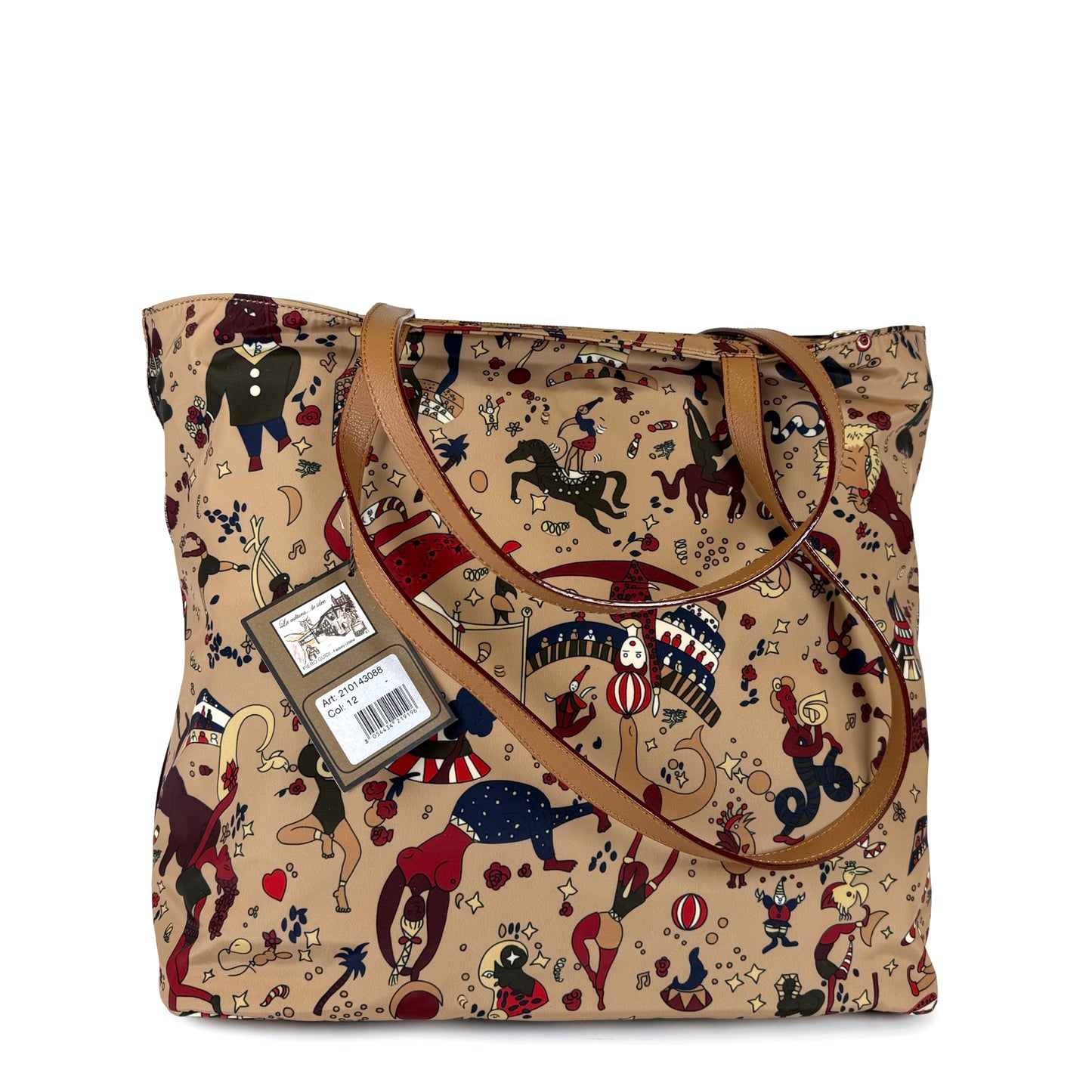 Piero Guidi Magic Circus Nylon Tote Bag