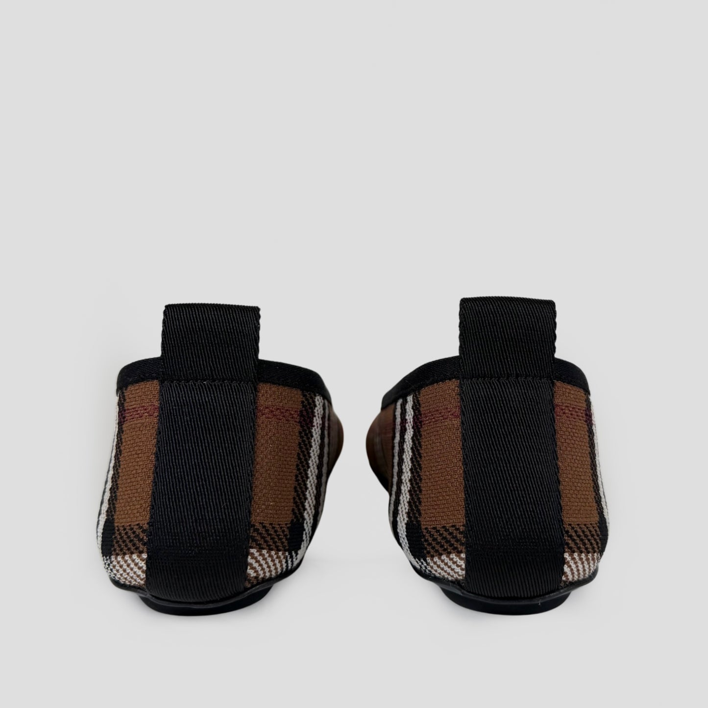 Burberry Ralf Check Knitted Ballerina Flats