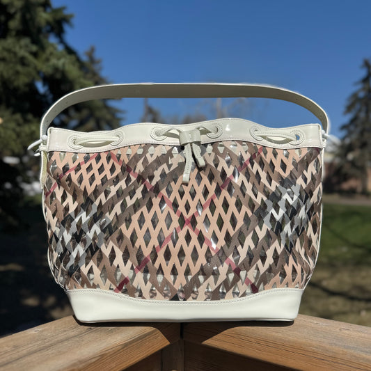 Burberry Nova Check Large Basket Bag