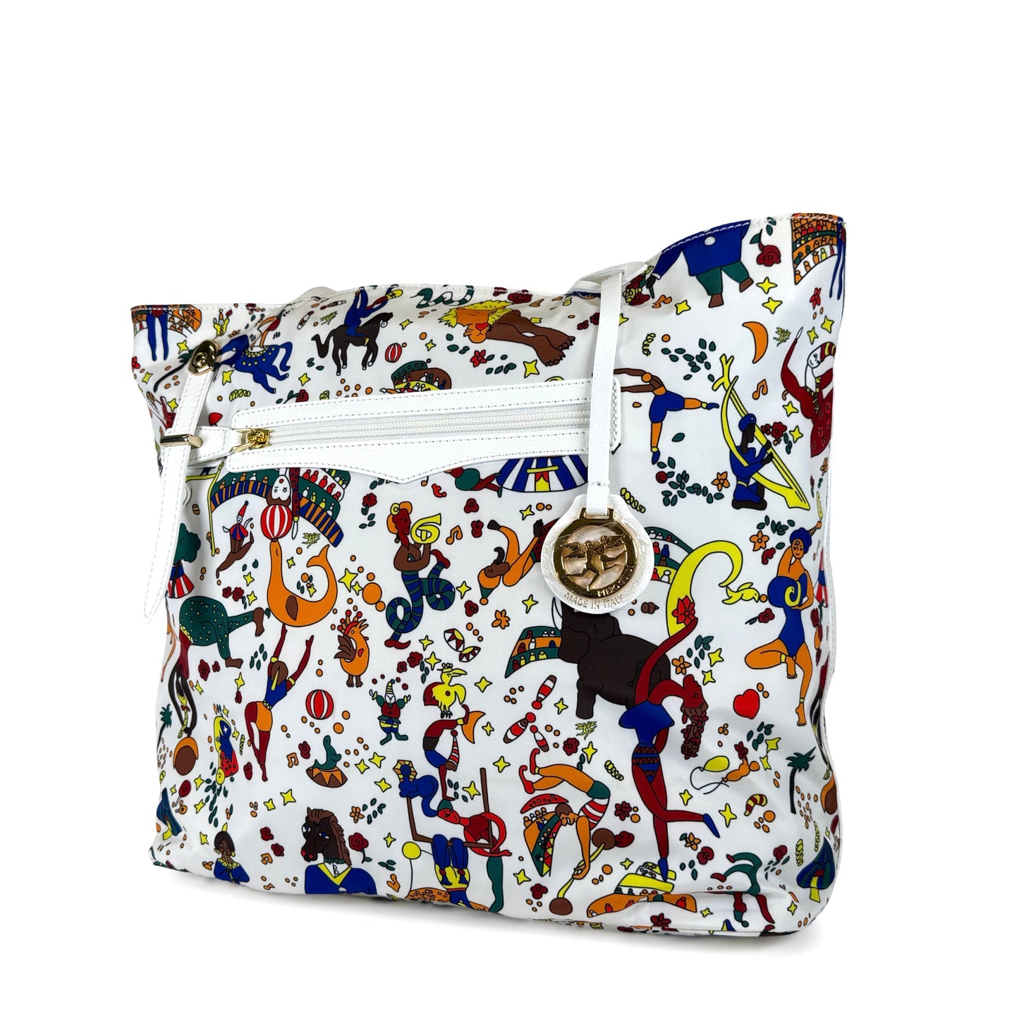 Piero Guidi Magic Circus Nylon Tote Bag