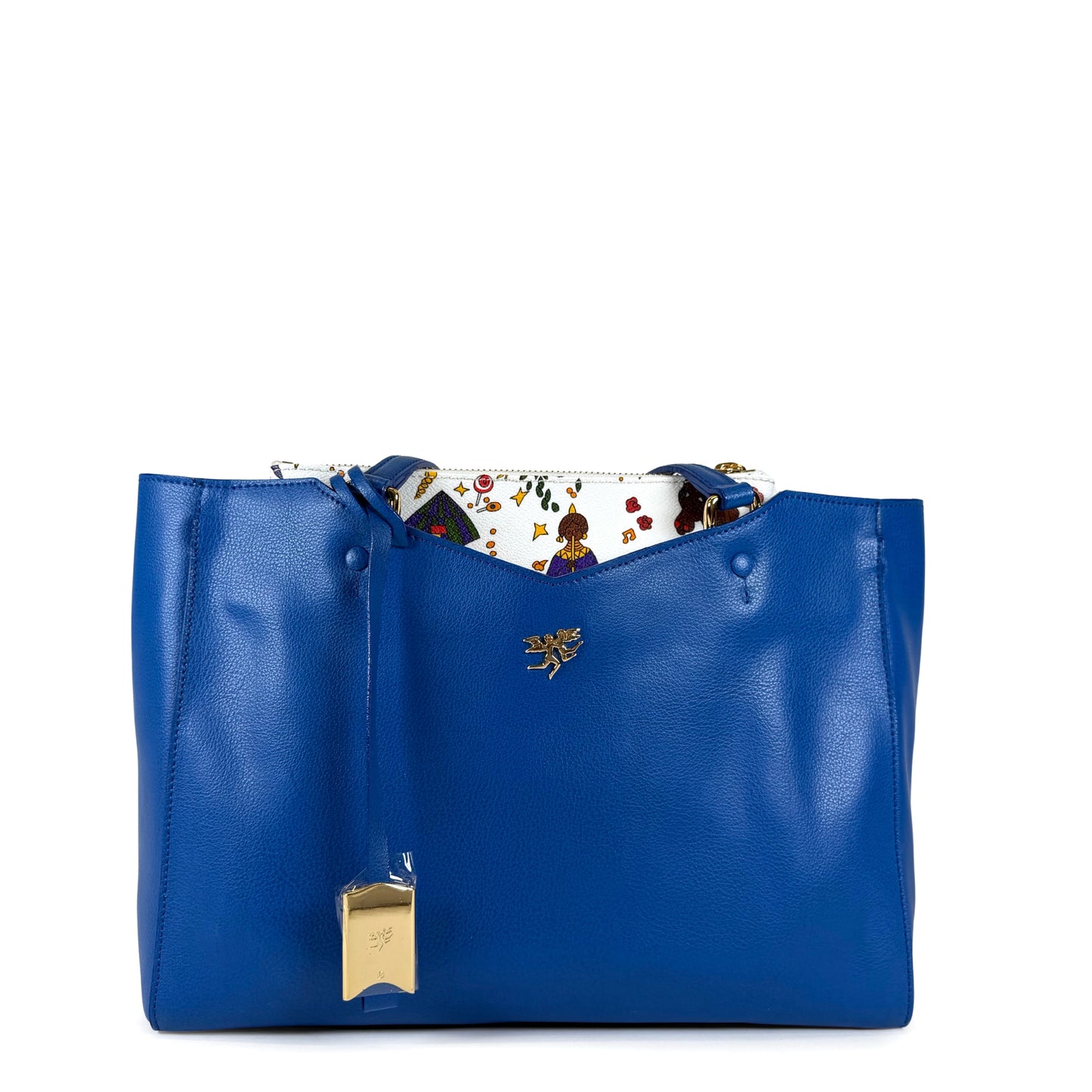 Piero Guidi Magic Circus Leather Tote Bag
