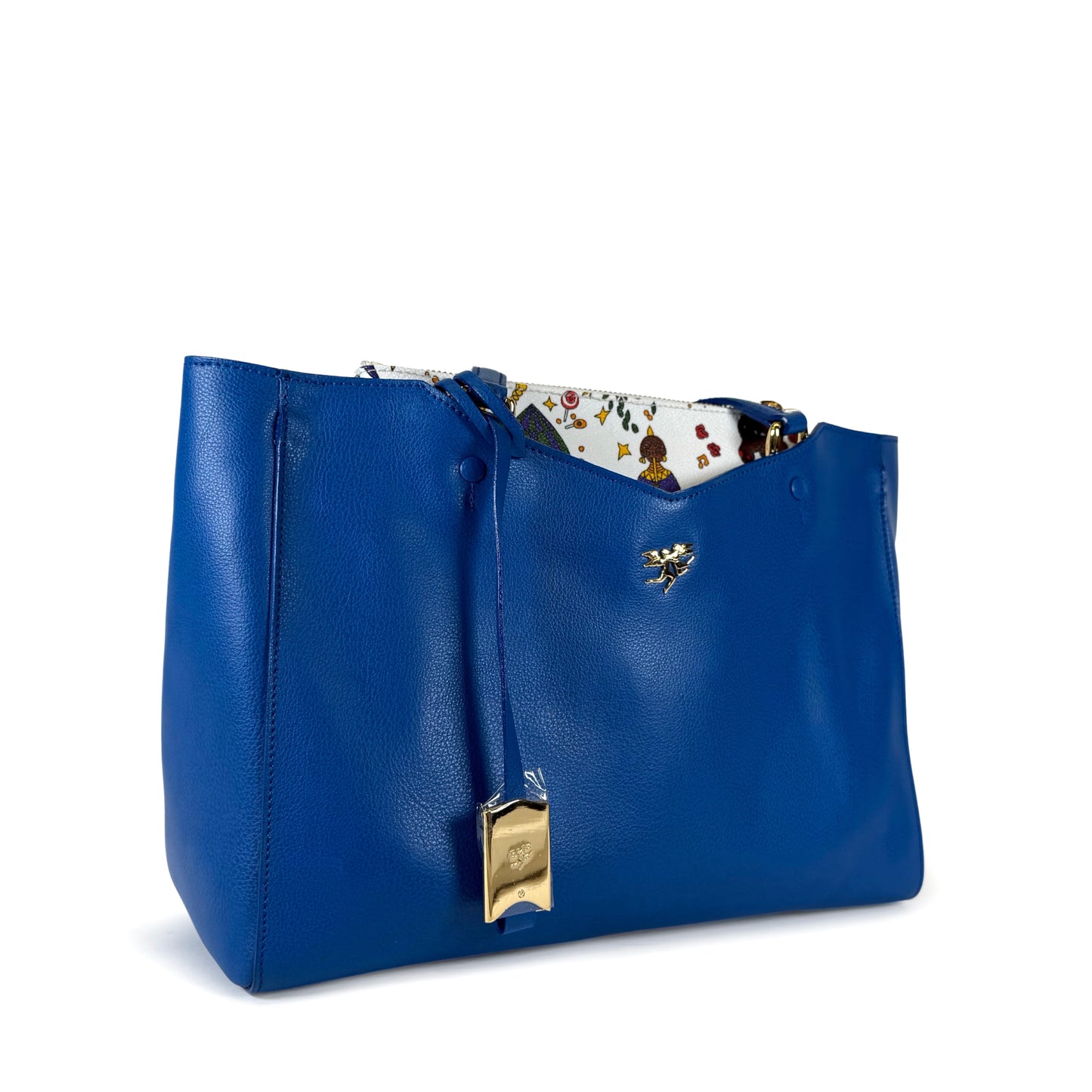 Piero Guidi Magic Circus Leather Tote Bag