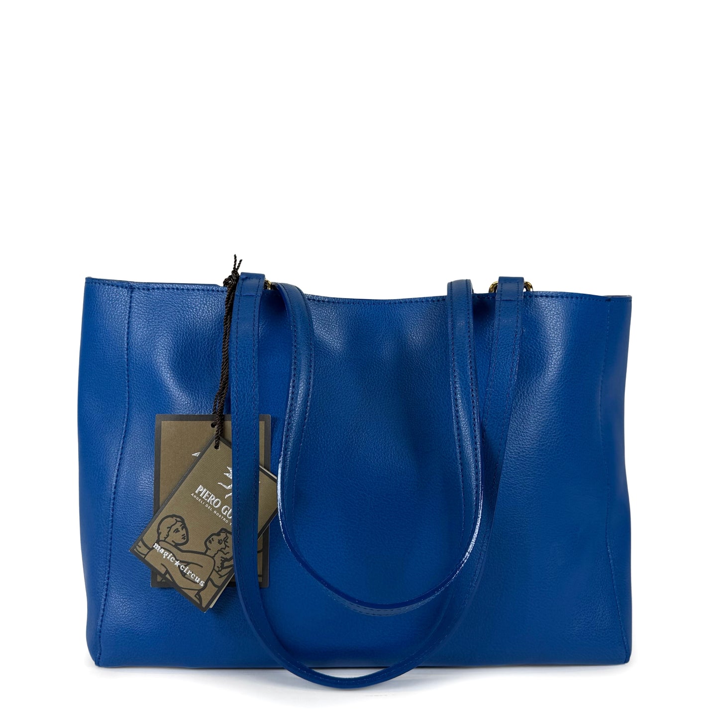 Piero Guidi Magic Circus Leather Tote Bag