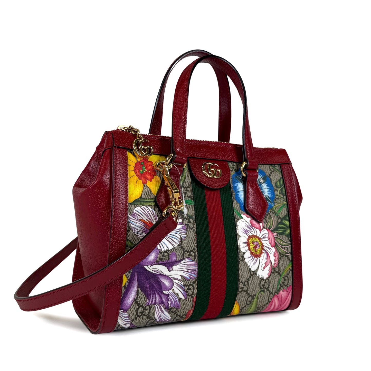 Gucci Ophidia GG Flora Small Tote Bag