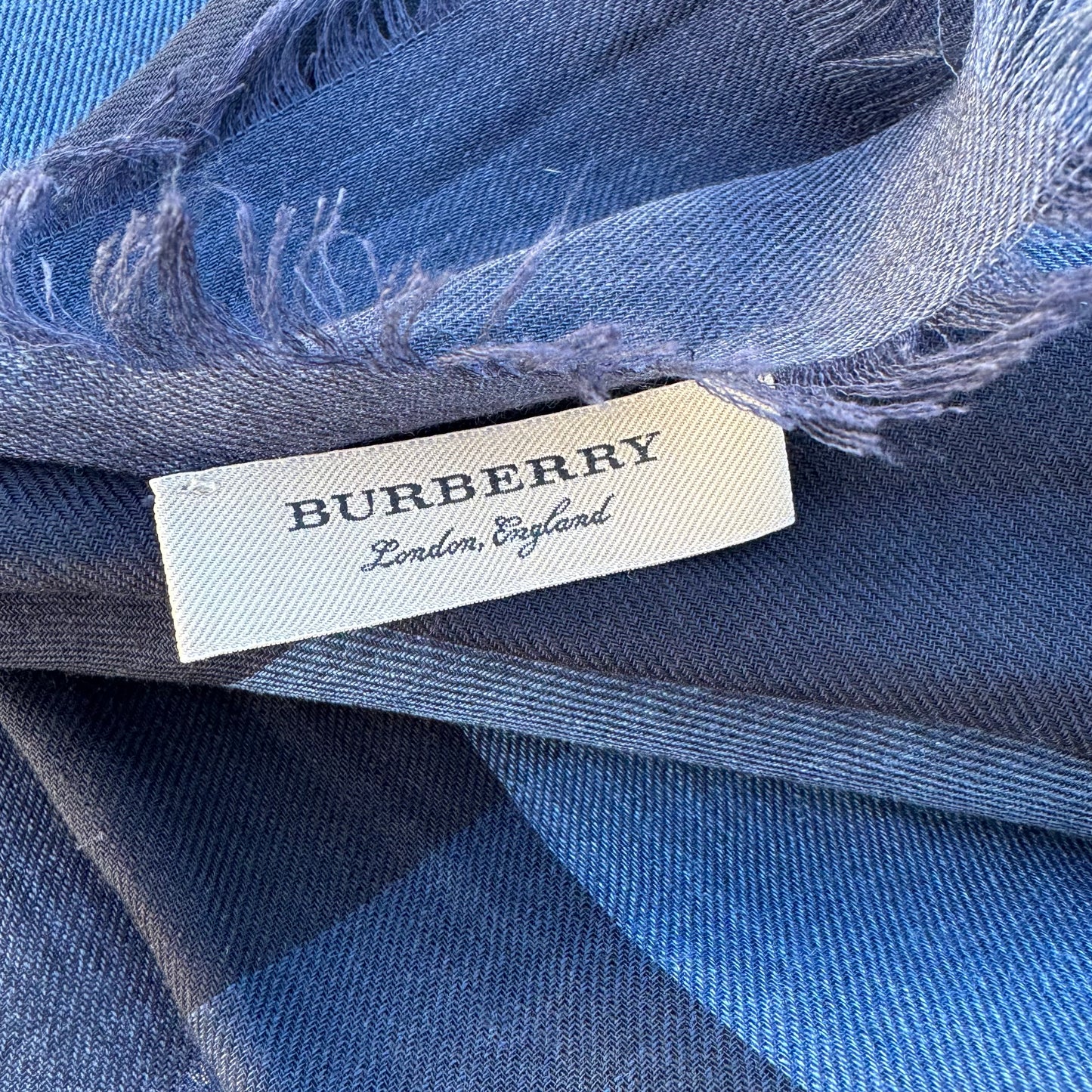 Burberry Check Fringe Scarf