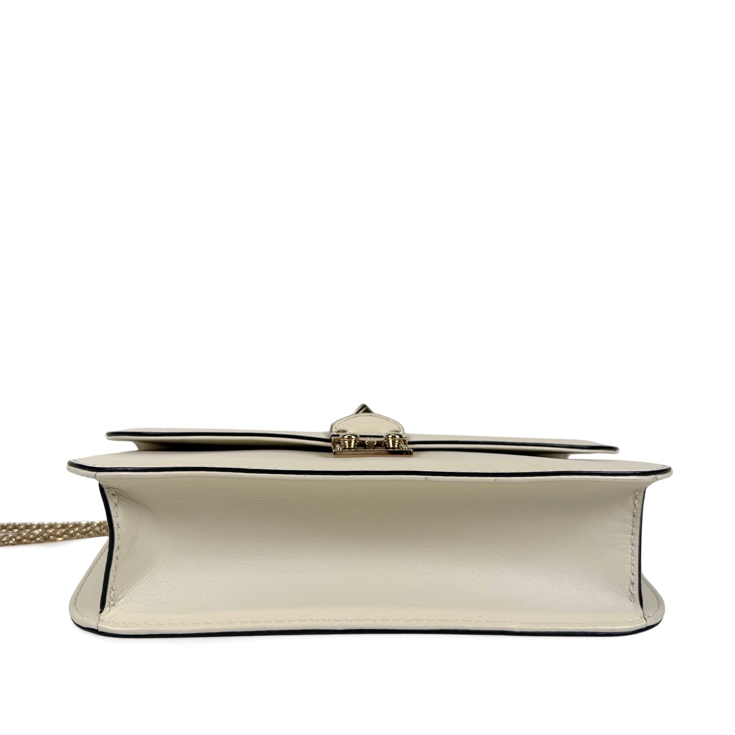 Valentino Garavani Rockstud Glam Lock Medium Shoulder Bag
