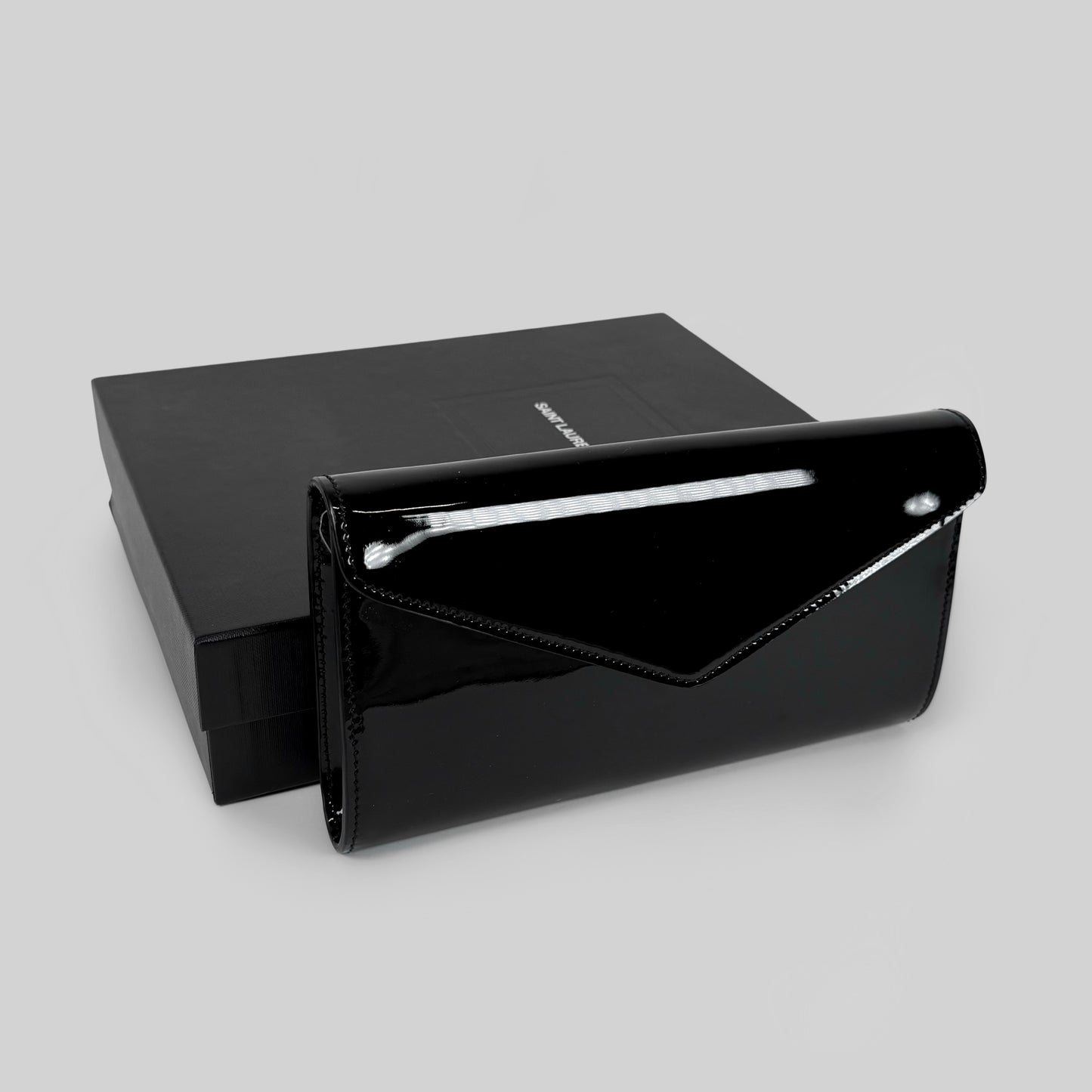 Saint Laurent Y-Mail Envelope Clutch