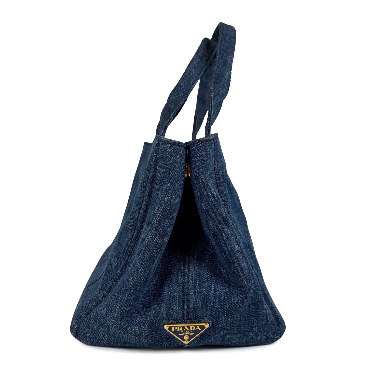 Prada Canapa Denim Tote Bag