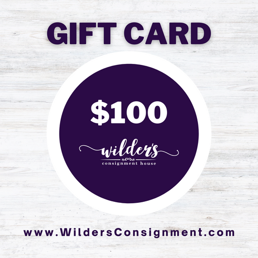 $100 Wilder's Consignment House Gift Card