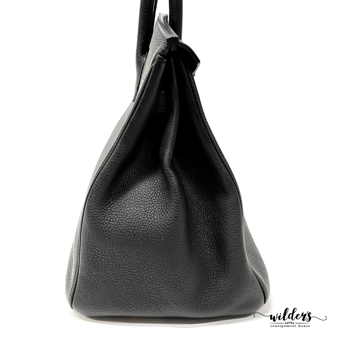 HERMES Noir Birkin Bag Size 35