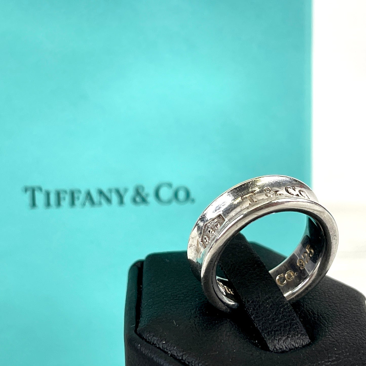 TIFFANY & CO. Sterling Silver 6" 1837 Ring